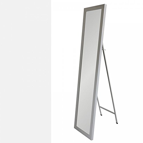 Preisvergleich Produktbild Homeline Standspiegel weiß aus polyethylen (37x2x157)