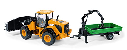 SIKU 3663, JCB 435S Agri Radlader, 1:32, Metall/Kunststoff, Orange, Frontladerwechselsystem - 5