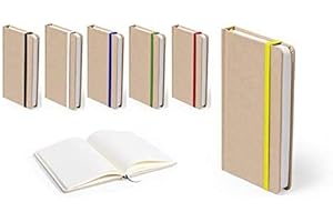 DELIEX DELICIAS DE EXTREMADURA Pack de 20 bloc de notas con portada resistente, material Kraft, contiene 100 hojas. Libretas tamaño bolsillo. Muy económicas. Libretita para regalo, detalles bodas, bautizos o comunión.
