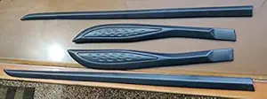 AutoMoto Full Black Color Side Door Beading Door Cladding Protector for Maruti Suzuki Baleno 2022 Onwards Model - Set of 4