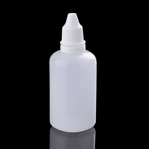 greencolourful®10Stk x50ml Plastik leere Flaschen Tropfflaschen Empty Plastic Squeezable Dropper Bottles Eye Liquid Dropper - 3