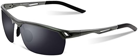 Lunettes de soleil polarisées Duco incassables UV400 Lunettes de soleil Hommes pour sports de plein air Lunettes de soleil avec verres colorés 8550