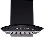 Elica 60 cm 1200 m3/hr Auto Clean Chimney with Free Installation Kit (TBC HAC TOUCH BF 60 MS NERO, 2 Baffle Fi