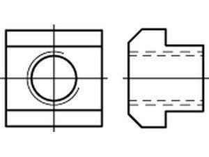 Preisvergleich Produktbild DIN 508 10 T-Nutensteine - Abmessung: M5x6x10 (25 Stück)