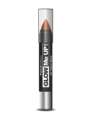 PaintGlow UV Neon Paint Stick, Neon Orange 3 g