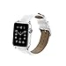 Produktbild BZLine® für Apple Watch Armband 38mm/42mm, Premium Leder Ersatz Armband iWatch Series Leder Band Armbänder für Apple Watch Series 3, Series 2, Series 1 (42 mm, Weiß)
