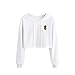 Produktbild ABsoar Sweatshirt Damen Hoodies Kapuzenpullover Applikationen Langarmshirt Pullover Pinapple Drucken Bluse Oberseiten Sportshirt Strickpullover