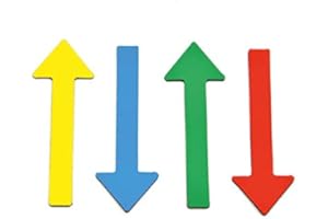 ONK Magnetic Arrows for Experts/Colour Mix / 4 Colours / 6 cm/Car Assessment/Presentations/Project Work/Assessment