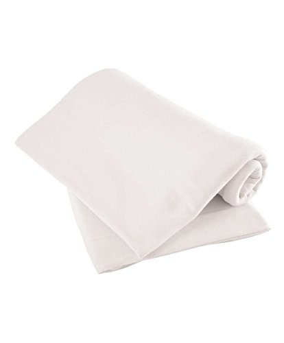 Mamas & Papas Crib Fitted Sheets 40 x 94 cm - White, Pack of 2
