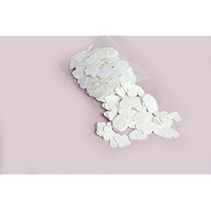 konfetti - Herzform Konfetti - 18 g - weiße Farbe (handgemacht Konfetti)