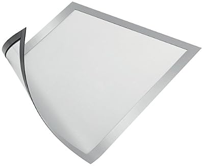 Durable 486923 Duraframe MAGNETIC Cadre d'Affichage Magnétique pour Document A4 - Argent Métallisé - Sachet de 5