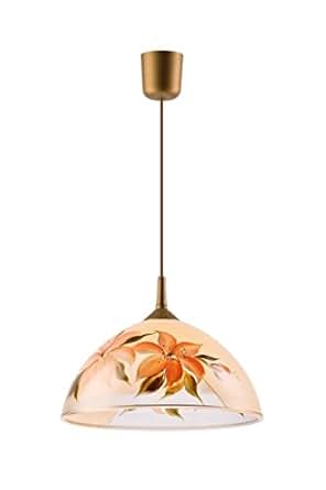 Küchenlampe Deckenleuchte Deckenlampe Glas individuell handbemalt E27