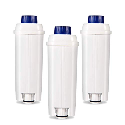 Rhodesy Wasserfilter für Kaffeemaschinenfilter DLSC002 mit Aktivkohleenthärter, Homegoo Filter kompatibel mit ECAM, Esam, ETAM, BCO, EC. (3 Packungen)