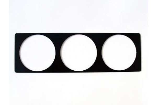 Radioaxelhållare universell för 3 ytterligare instrument instrumenthållare visningshållare för VDO Turbo DIN bländare radio ram skydd MP3 DAB