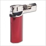 Feuerzeug Turbo Gas Brenner - in rot - bis zu 1350 Grad - für creme brulee und Shisha Kohle