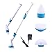 Produktbild QJONKE Power Spin Scrubber Reinigungsbürste Automatik 360 Akku-Austauschbare Pinsel Köpfe Verlängerungs Griff Für Badezimmer Badewanne Küche Gefliesten Wandboden