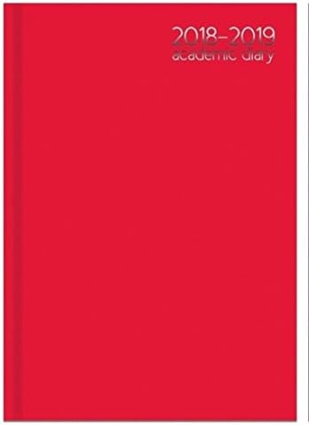2018 - 2019 A5 Academic Diary WTV Case Bound HB - RED