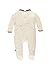 Steiff Baby Girls Strampler 1/1 Arm Nicky Crew Neck Long Sleeve Footies, Beige (softbeige Melange Beige 8268), 0-3 Months (Manufacturer size: 56)