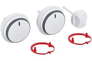 Vaillant 0020037662 Knopf, weiß, 3-teiliges Set