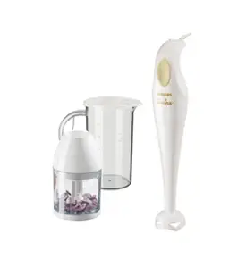 PHILIPS HR1351/C Hand Blender with Chopping Attachment, 250W (White)