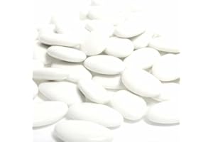 1kg Dragées Aux Amandes Blanc - Dragées Delorme - Fabrication Française Dragées Amande Blanc Mariage Baptême Communion - Dragees Blanc