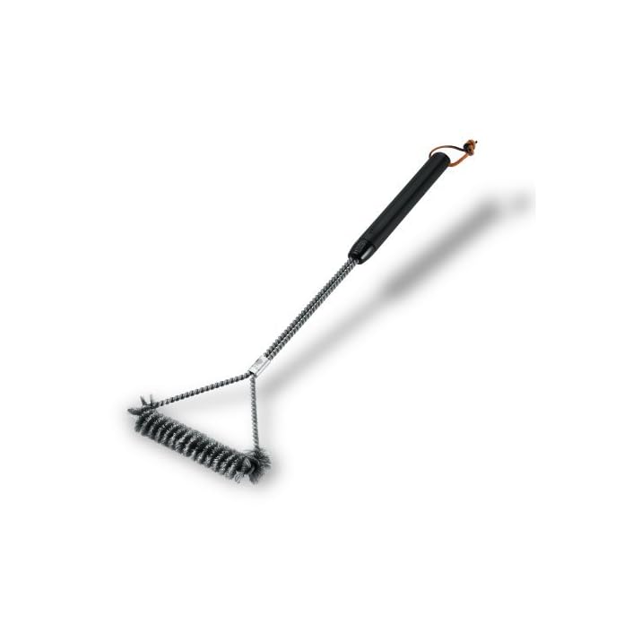 Weber 6493 3 Seitige Grillbrste Mit Edelstahlborsten 53 Cm