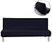 Produktbild Surenhap Sofabezug ohne Armstützen, 3 Sitzer, elastischer Sofaabdeckung Stretchbezug Sofaüberwurf Sofa Cover für Sofa Couch Sessel Schwarz