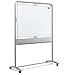 Produktbild Nobo Classic mobile Weißwandtafel aus Stahl (doppelseitig, vertikal drehbar, Tafelmaß 1200 x 900mm)