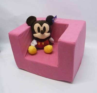 Children's Single Foam Armchair Replacement Slip COVER ONLY in Pink.
