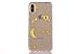 Produktbild Hülle für iPhone X, Hülle für iPhone 10, CrazyLemon 3D Prägung Golden Bling Funkeln Mond Planet Meteore Design Weich Slim Transparent Silikon Dünn Case Cover TPU Schlank Bumper Handyhülle Soft Kratzfest Schutzhülle für iPhone X iPhone 10 5.5 Zoll - Clear