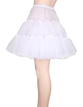 Flora® 50er Jahre Rock n Roll Hoopless Short Unterrock/ Feines Tutu Petticoat, 18