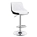 Produktbild RTY-STOOL Barhocker Hochhocker Hochstühle Hohe Hocker Moderner Barhocker Frühstücks Küchen Stuhl Schemel Nachgemachtes Leder Das Zweifarbiges Seat Justierbares 58-78CM Dreht (Farbe : #3)