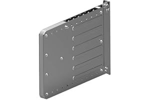 Platine de fixation murale pour élévateur de penderie - Décor : Gris alu - Epaisseur : 40 mm - Hauteur : 290 mm - Matériau : Acier - Profondeur : 425 mm - AMBOS