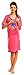 Zeta Ville - Women's Maternity Cotton Bee Print Nursing Nightdress - 370c (Fuchsia, 10)