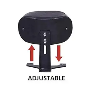 SGTB Thunderbird 350x 500x Backrest Fine Quality Support Pillion Black Cushion Style Bullet Back Rest