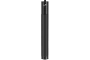 Hoite förlängningsstång justerbar teleskopstång monopod 19 till 73 cm för G5 WG2 SPG-stabilisator, svart, 1/4 tum skruvgänga