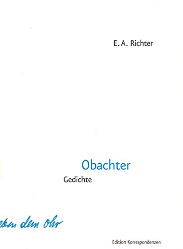 Obachter: Gedichte
