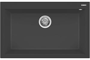 Elleci Quadra 130 Lavello, Antracite 59, 79x50x21 cm