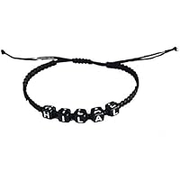 DIY Armband Armkette mit Wunschnamen Namen *Schwarz* verschiedene Farben Handmade