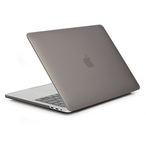i-Buy Matte Gummierte Harte Schutzhülle Hülle für Macbook pro 13 Zoll mit Berührungsbalken(2016.10 Veröffentlicht,Modell A1706)+ Schutzfolie + Silikon Tastaturschutz – Grau - 8
