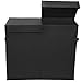 Modern Littles Folding Double Laundry Basket (Smarty Pants Solid Black)