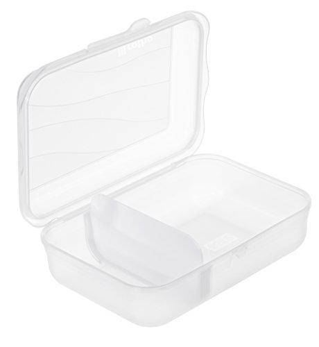 Rotho 1111806113 Vesperdose mit herausnehmbarer Trennwand (Größe: S) 0.9 L Inhalt, BPA-frei – Hergestellt in Schweiz, Kunststoff, aqua blau, 18 x 13 x 6 cm - 3