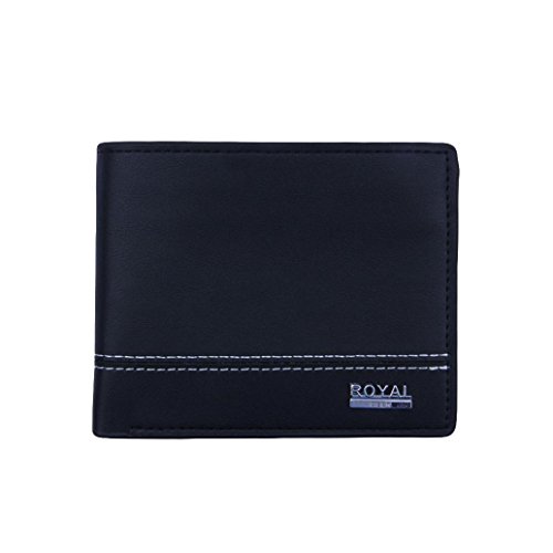 Preisvergleich Produktbild Ansenesna Taschen Herren Leder Einfarbig Handtasche Geldbörse (Schwarz)