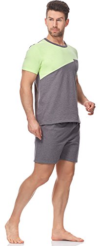 Italian Fashion IF Pyjama Ensemble Haut et Bas Vêtement d'Intérieur Homme 2017v1 0227 (Citron/Melange(Gomez), XL)