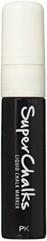 15mm JUMBO Tip - SuperChalksTM Liquid Chalk Markers - Brilliant Bold White Color