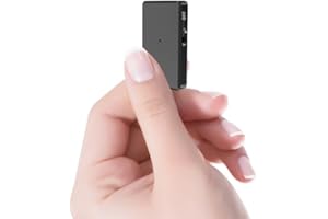 CKKLFF Voice Recorder - 64GB Mini Voice Recorder - Noise Reduction Audio Recorder with Playback, Dictaphone Voice Activated Recording Device - Listening Device with Earphones for Car/Meetings/Class/Lecture