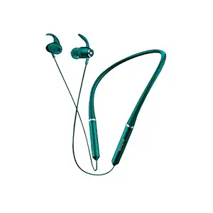 Wings Elevate, Smooth Silicon Neckband, Bluetooth 5.0 Wireless in Ear Earphones with Mic, Dual Pairing, Extra Heavy Bass Headphones Earbuds, 10 Hours Playtime (Teal)