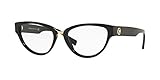 53/17/140 Versace 0VE3267 Monturas de gafas, Black, 53 para Mujer