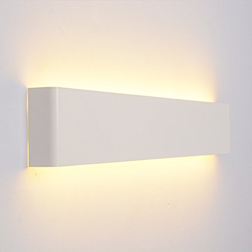 Blanc Iron Applique Murale Interieur LED Lumière Lampe Murale LED Murale Lumière éclairage Blanc Chaud AC220-260V (36CM (14W))
