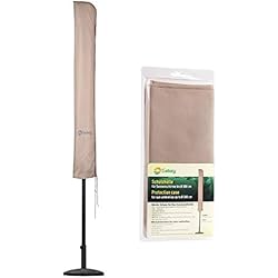 Sekey® Housse de Protection pour Ø 300 cm Parasol, 100% Polyester, Taupe